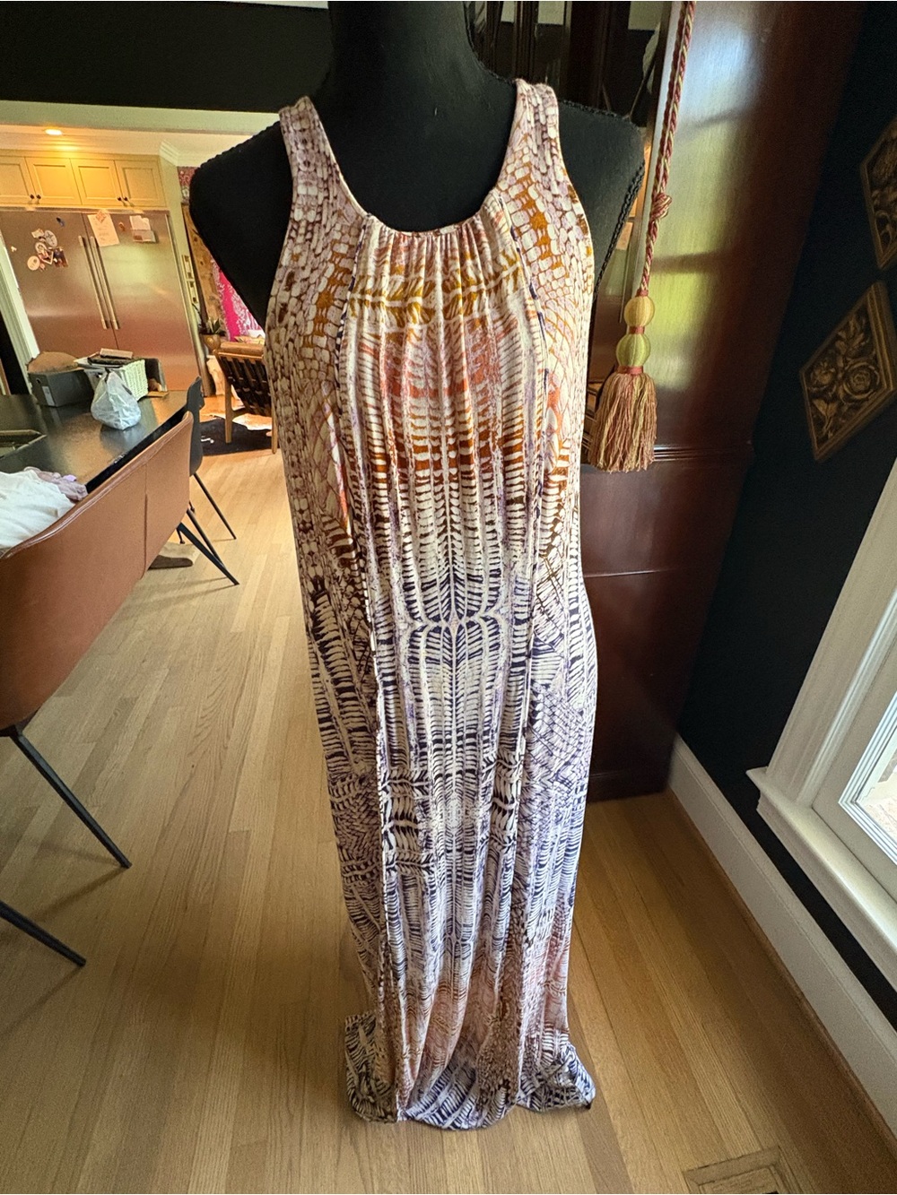 Tarte Sleeveless Multicolor Boho Maxi Dress